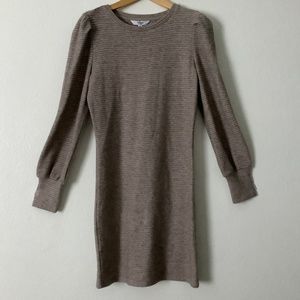 New BB Dakota Steve Madden Brown/Tan Knit The Scene Dress Size S